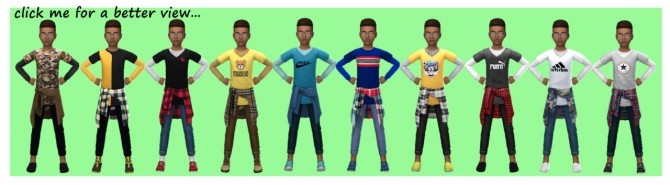 Sims 4 EP04 TIED SHIRT OUTFIT (CM) at Sims4Sue