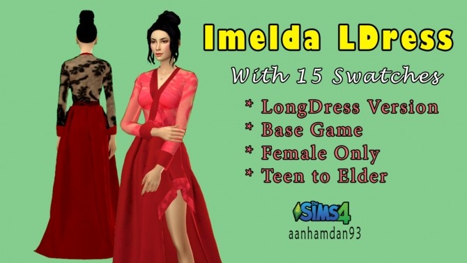 Sims 4 Hijab Model 059 & Imelda Longdress at Aan Hamdan Simmer93
