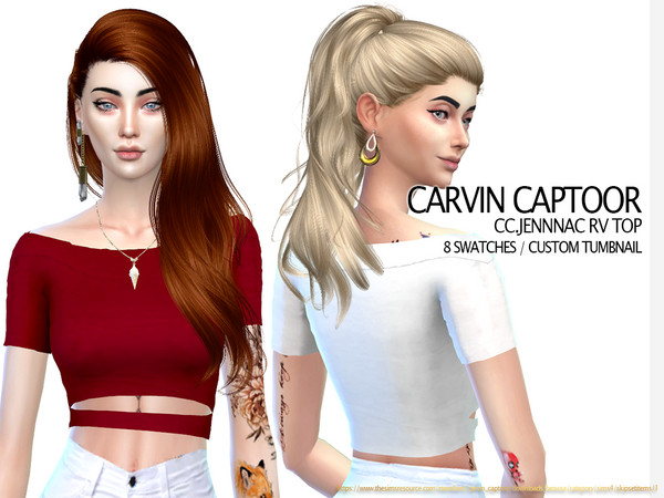 Sims 4 JennnaC RV top by carvin captoor at TSR