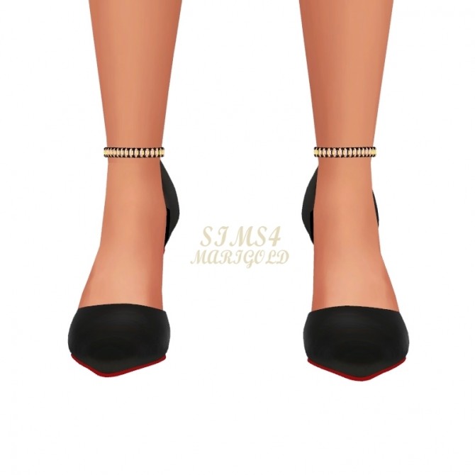 Sims 4 High Chain Strap High Heel at Marigold