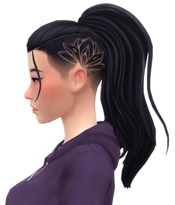 Sims 4 Lotus hairstyle at Simandy