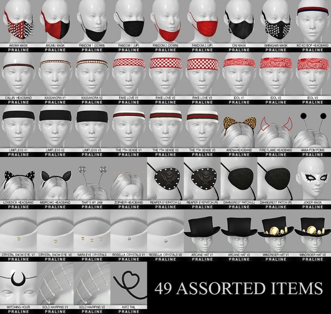 Sims 4 Ultimate collection misc. accessories 47 items at Praline Sims