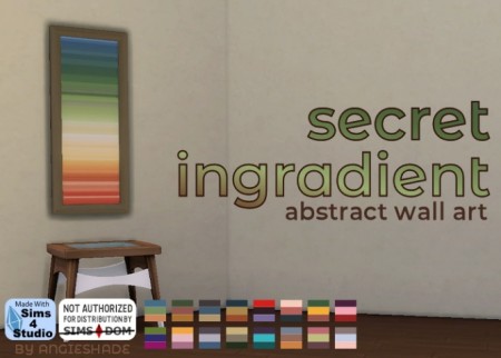 Secret ingredient abstract wall art at AngieShade – Intermittent simblr