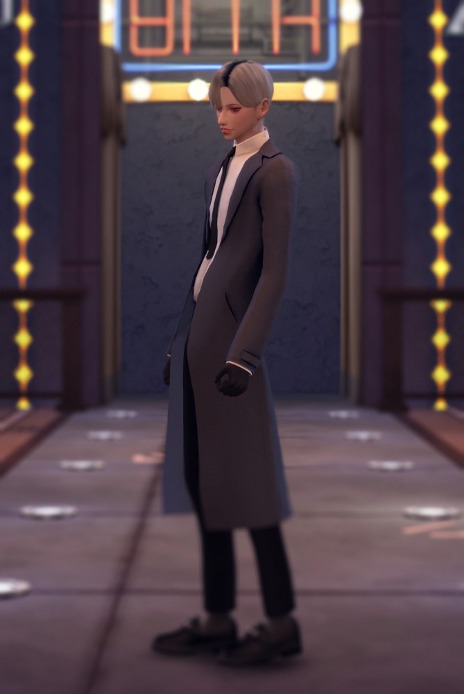 Sims 4 Male Tie Coat at Chaessi