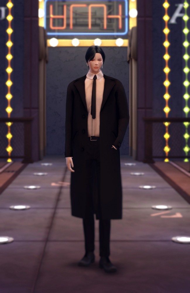 Sims 4 Male Tie Coat at Chaessi
