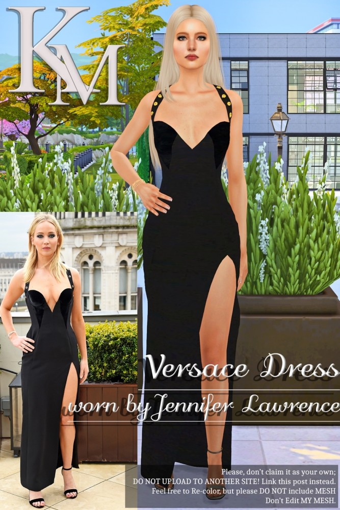Sims 4 Jennifer Dress by Katarina at KM