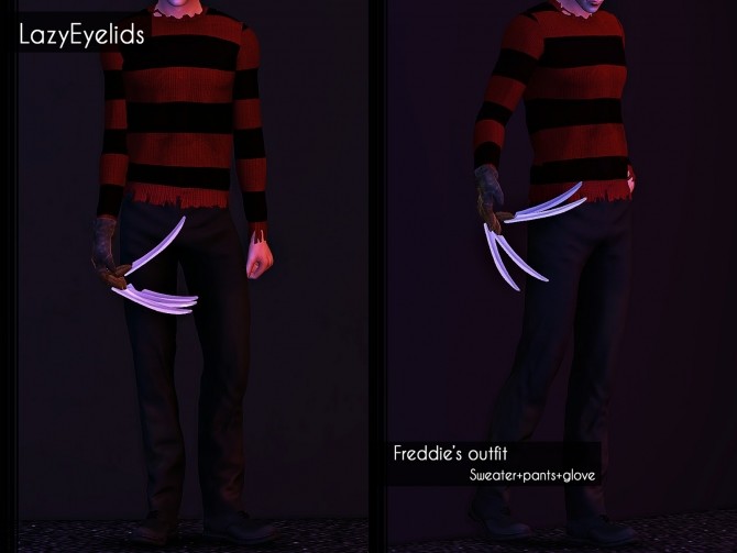 Sims 4 Freddies outfit at LazyEyelids