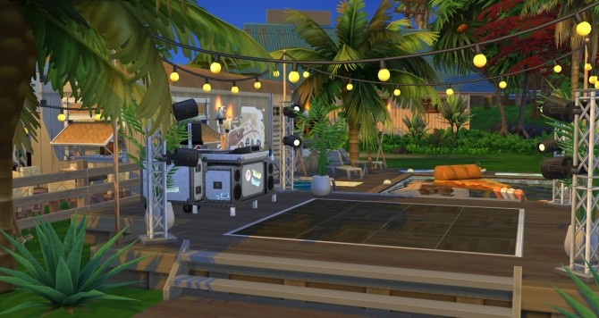 Sims 4 Tropical pool bar at Fab Flubs