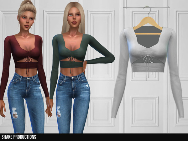 Sims 4 322 Blouse by ShakeProductions at TSR