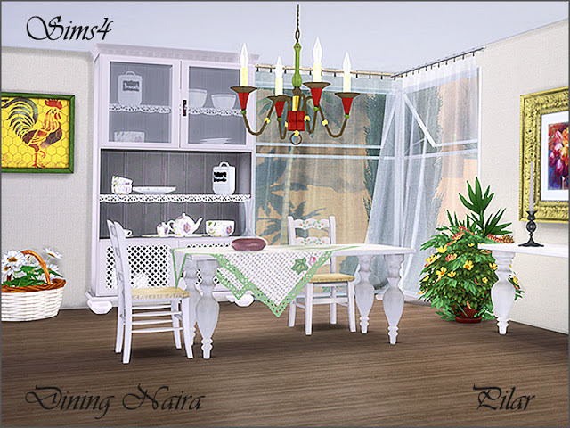 Sims 4 Naira Dining by Pilar at SimControl