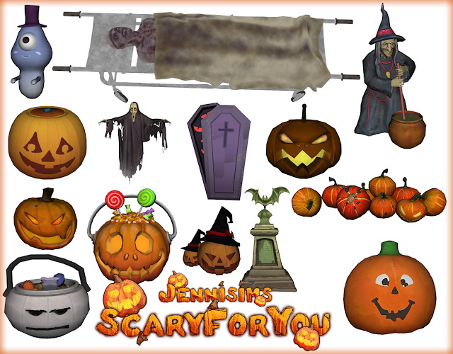 Sims 4 Decorative Halloween Scary For You 14 Items at Jenni Sims