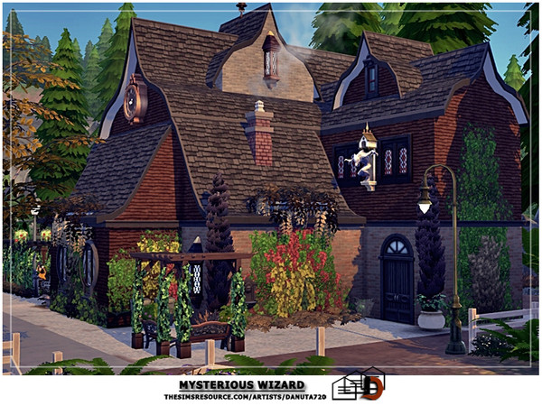 Sims 4 Mysterious Wizard house by Danuta720 at TSR