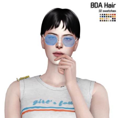 BDA Hair at Lemon Sims 4