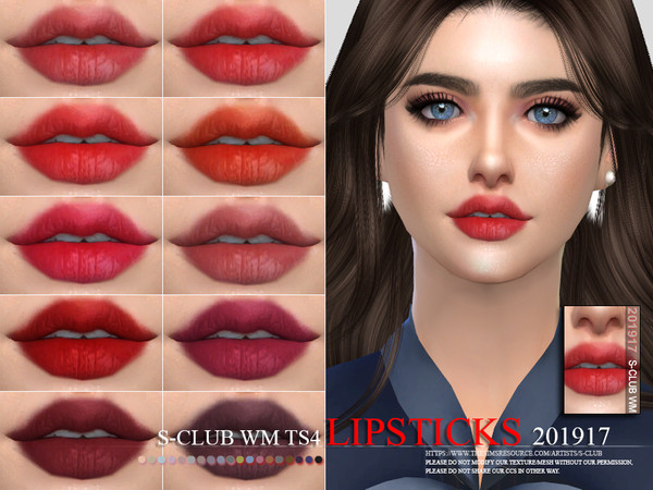 Sims 4 Lipstick 201917 by S Club WM at TSR