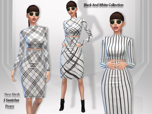 Sims 4 Black & White Collection by pizazz at TSR