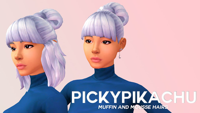 Sims 4 Muffin and Mousse Hairs (P) at Pickypikachu