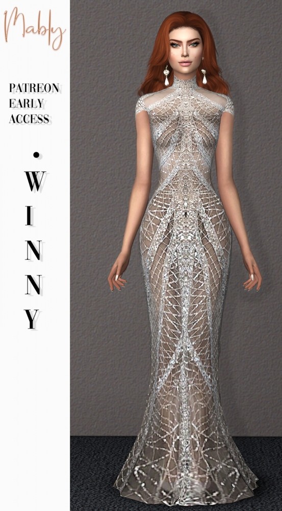 Sims 4 WINNY gown (P) at Mably Store