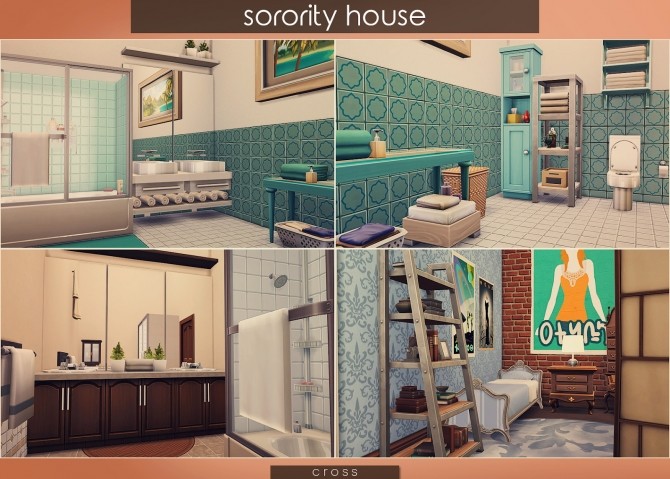 Sims 4 Sorority House at Cross Design