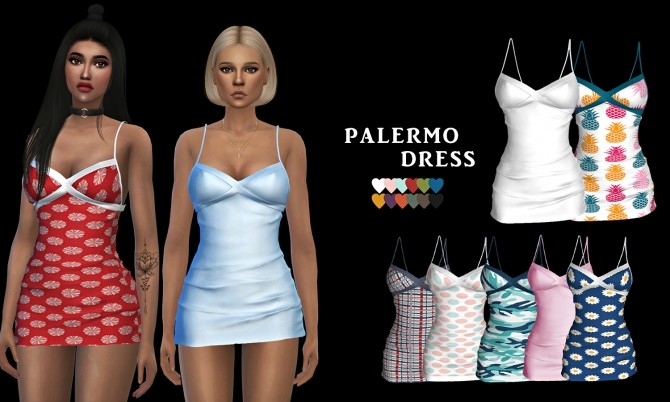 Sims 4 Palermo Dress (P) at Leo Sims