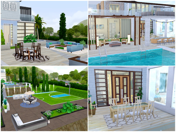 Sims 4 Modern Dream Mansion by Mini Simmer at TSR