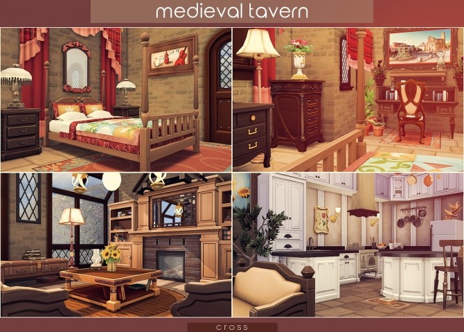 Sims 4 Medieval Tavern at Cross Design