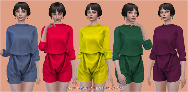 Sims 4 SET OF CLOTHES 15 (P) at All by Glaza
