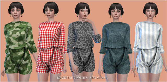 Sims 4 SET OF CLOTHES 15 (P) at All by Glaza