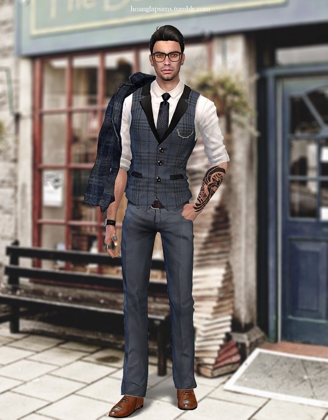 Sims 4 Professor Suit (P) at HoangLap’s Sims