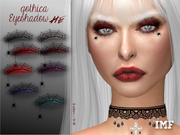 Sims 4 IMF Gothica Eyeshadow N.110 by IzzieMcFire at TSR