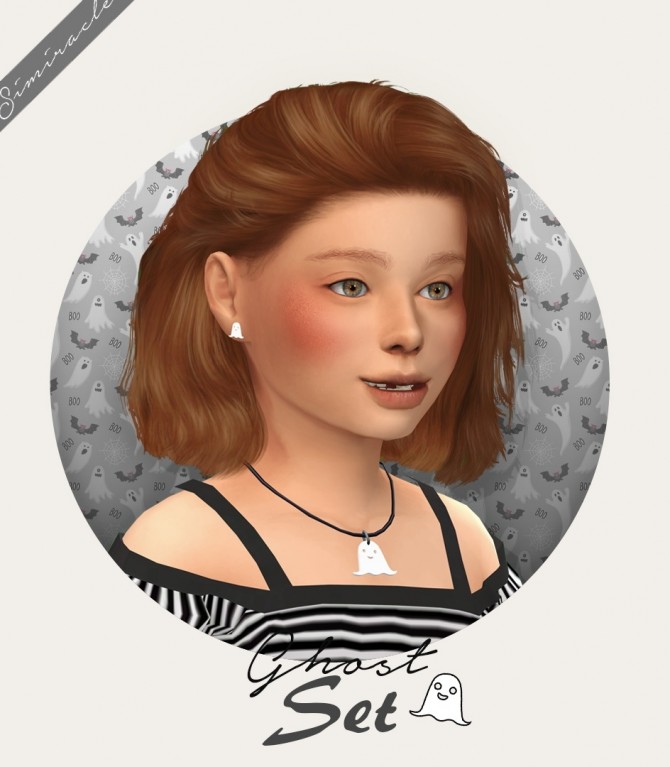 Sims 4 Ghost Jewelry Set Kids Version at Simiracle
