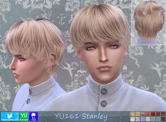 Sims 4 YU161 Stanley hair (P) at Newsea Sims 4