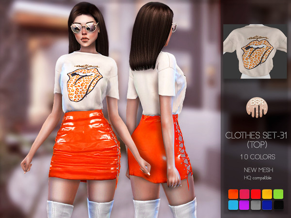 Clothes Set 31 Top Bd125 By Busra Tr At Tsr Sims 4 Updates