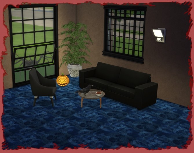 Sims 4 Halloween carpet 2019 by Chalipo at All 4 Sims
