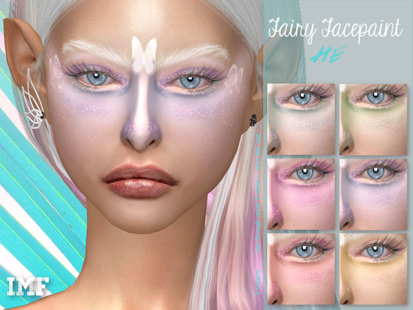 Sims 4 IMF Fairy Facepaint by IzzieMcFire at TSR