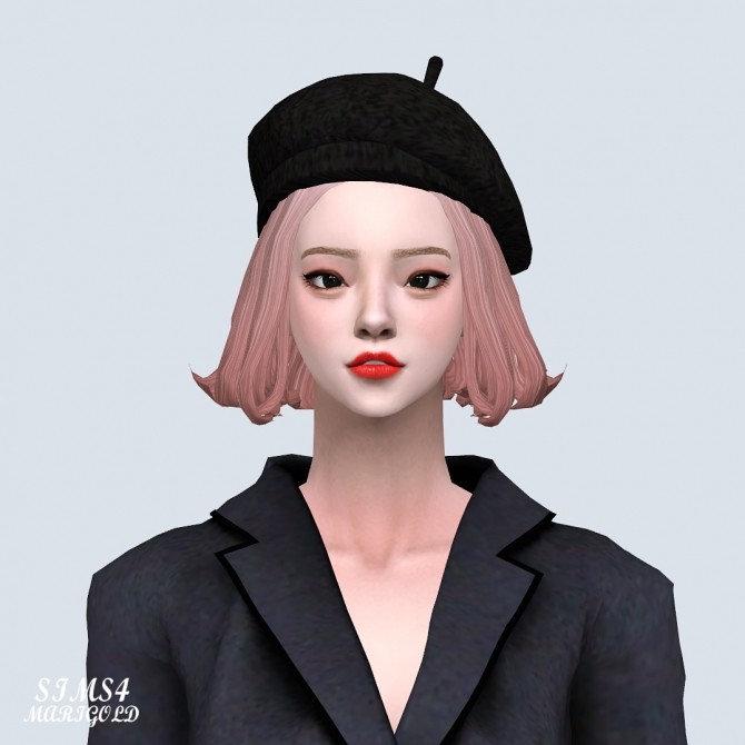 Sims 4 Hair 03 Daisy Without Bang at Marigold