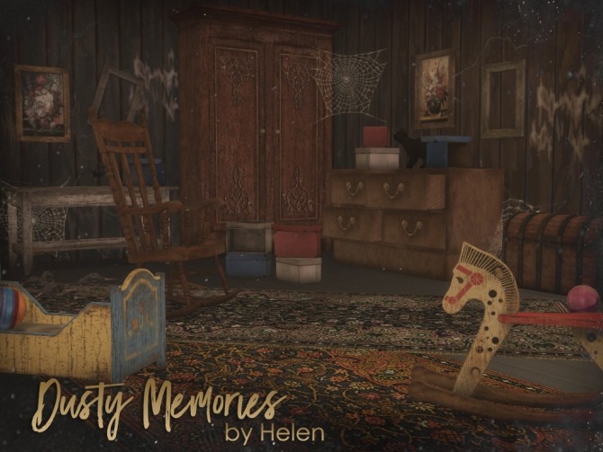 Sims 4 Dusty Memories set (Halloween gift) at Helen Sims