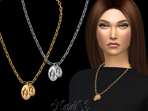 Sims 4 Double locket on a chain by NataliS at TSR