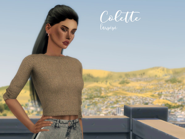 Sims 4 Colette Jumpsuit by laupipi at TSR