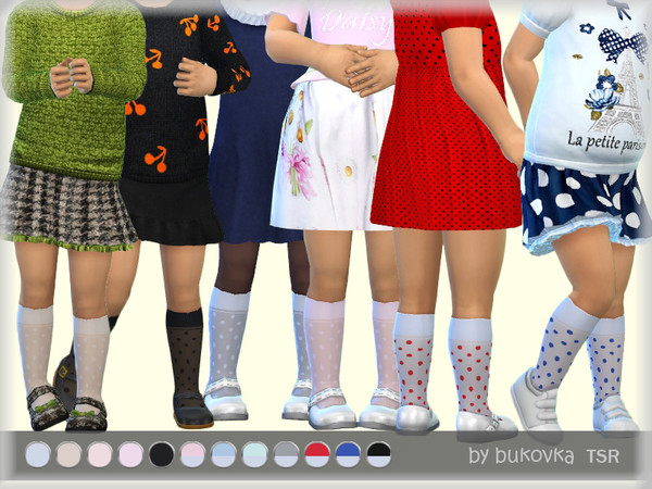 Sims 4 Socks  for little girls by bukovka at TSR