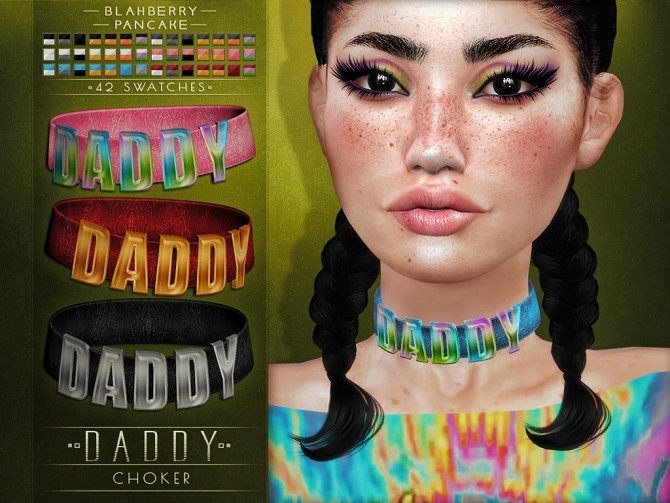 Sims 4 Daddy necklace at Blahberry Pancake