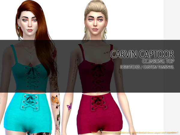 Sims 4 Inrong shorts by carvin captoor at TSR