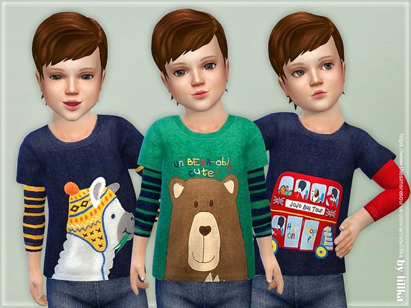 Sims 4 Sweatshirt for Toddler Boys by lillka at TSR