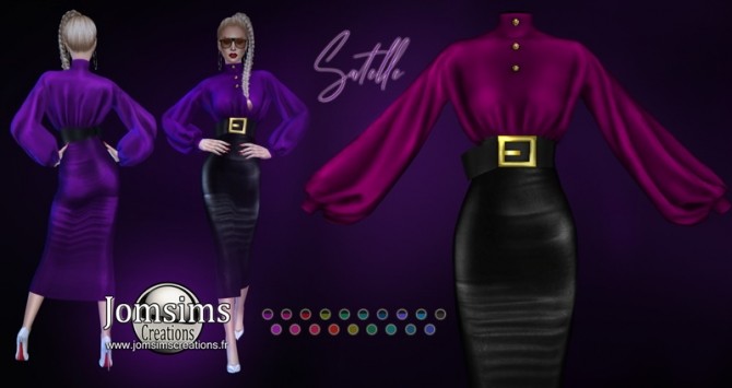 Sims 4 Miss satelle outfit at Jomsims Creations