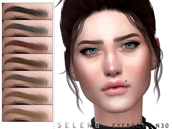Sims 4 Eyebrows N30 by Seleng at TSR