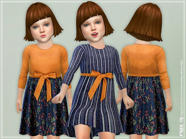 Sims 4 Toddler Dresses Collection P110 by lillka at TSR