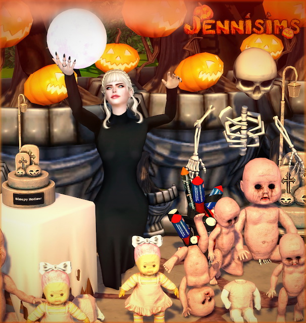 Sims 4 Decorative old dolls Halloween Its Witchcraft 8 Items at Jenni Sims