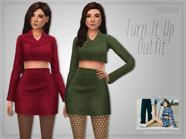 Sims 4 Turn It Up Outfit by Trillyke at TSR