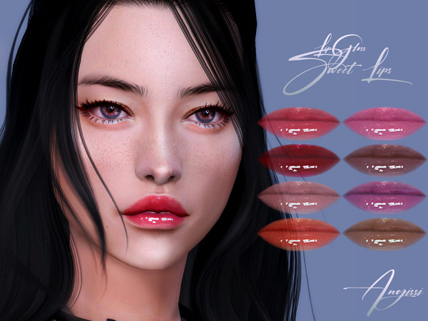 Sims 4 LIPGLOSS Sweet Lips by ANGISSI at TSR