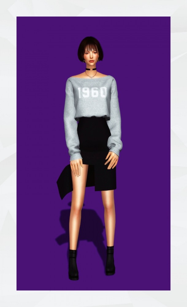 Sims 4 Unbalanced Sweatshirt at Gorilla