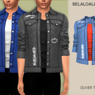 Jacket & Tee at Julietoon – Julie J » Sims 4 Updates